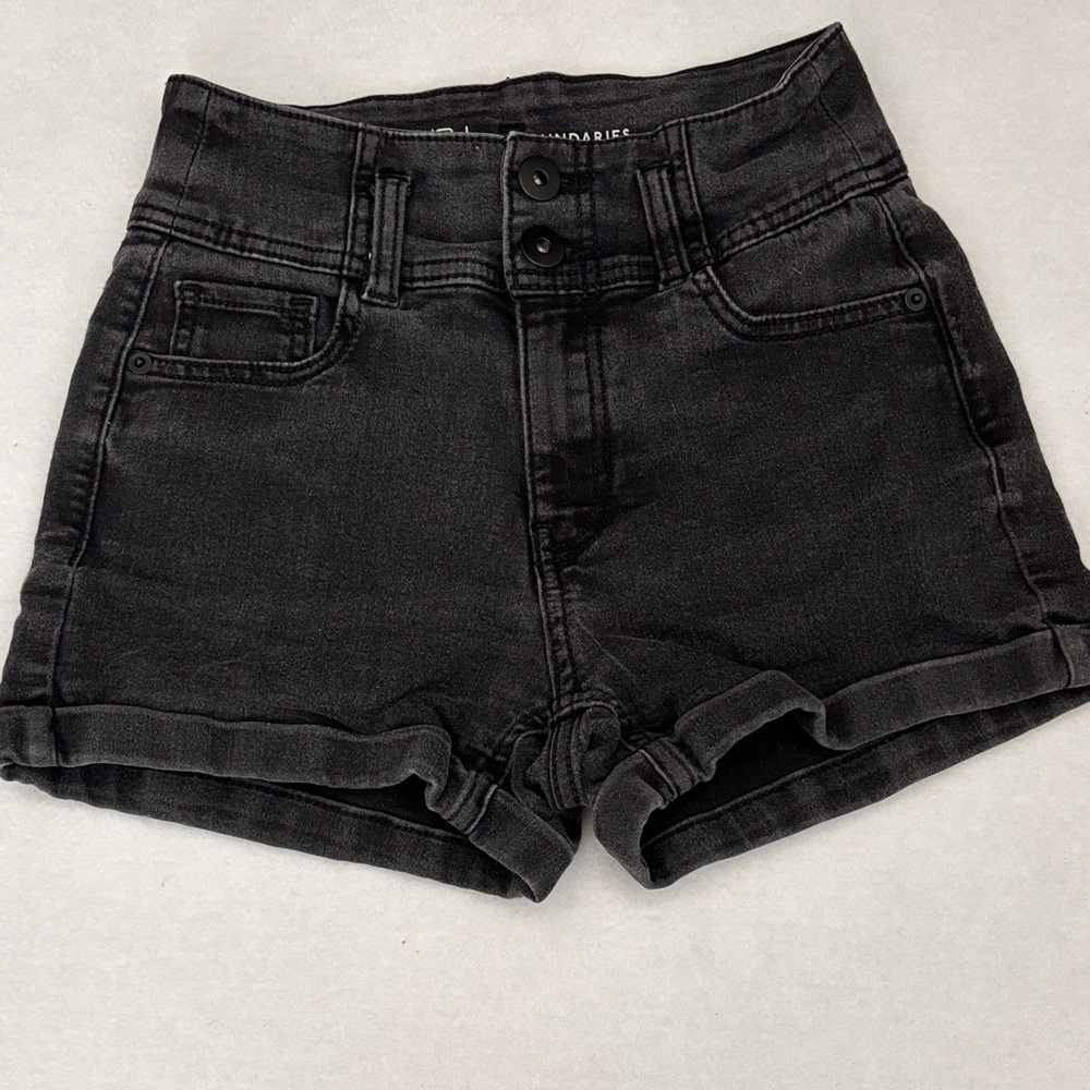Women's Black Denim Shorts